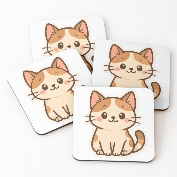 Item preview, Cute Cat Sticker – Adorable Kitty Vibes for Cat Lovers ? designed and sold by Soft Chaos Studio.
