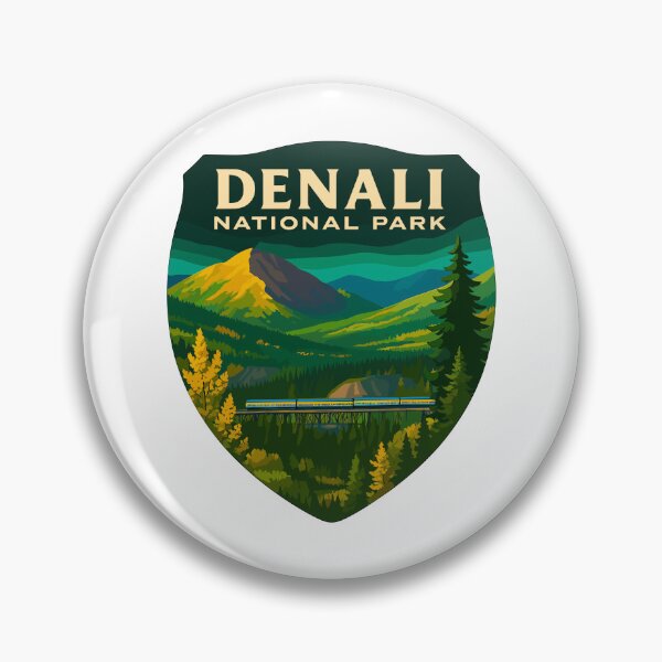 Item preview, Denali National Park Retro Mountain Wilderness Sticker designed and sold by Ismeal Von.