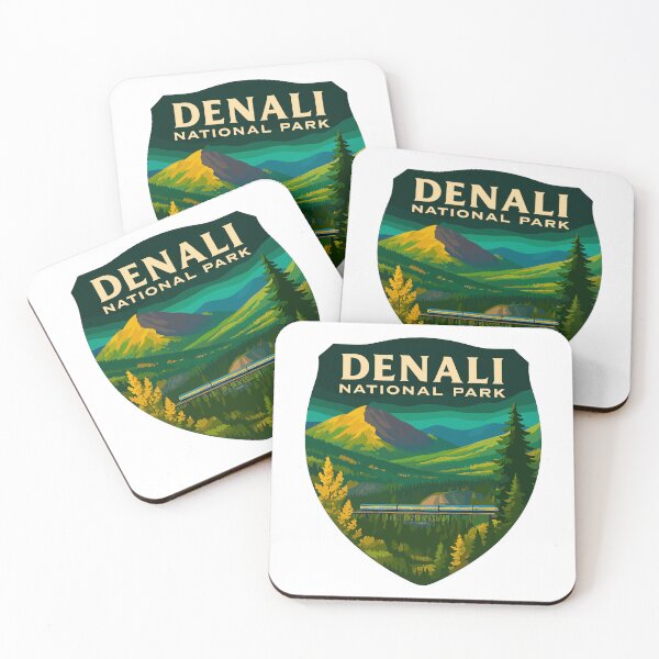 Item preview, Denali National Park Retro Mountain Wilderness Sticker designed and sold by Ismeal Von.