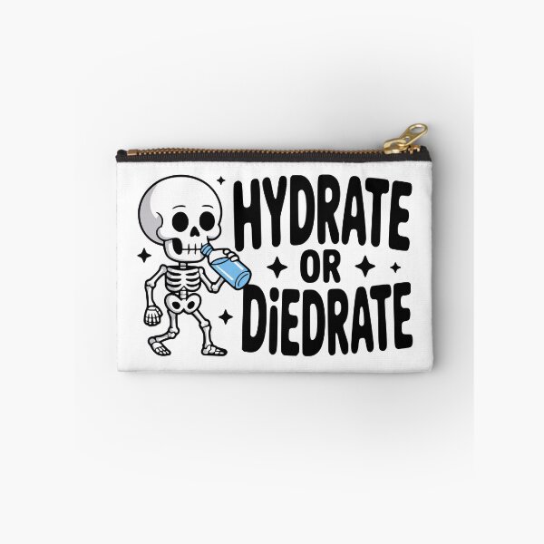 Item preview, Hydrate or Diedrate! Cute Skeleton Hydration Pun designed and sold by PMCreative.