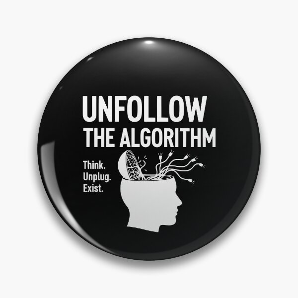 Item preview, Think. Unplug. Resist - Anti Tech Glitch Design designed and sold by WildLinkStudioL.