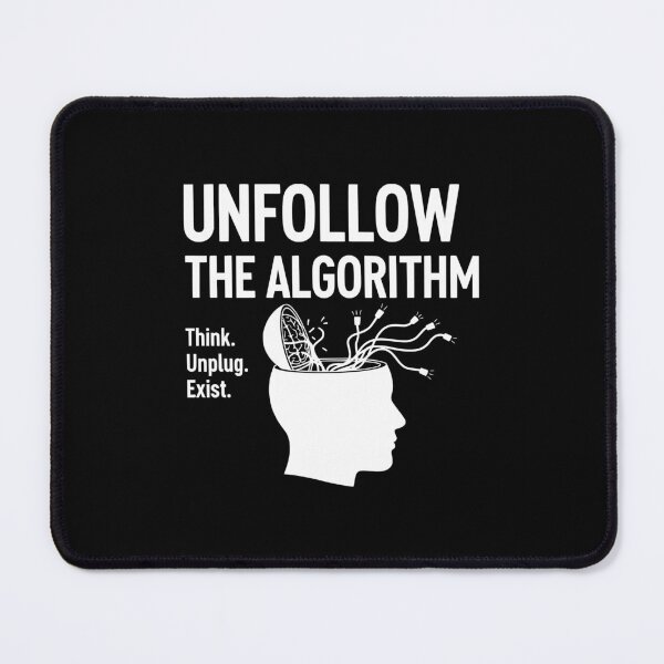 Item preview, Think. Unplug. Resist - Anti Tech Glitch Design designed and sold by WildLinkStudioL.