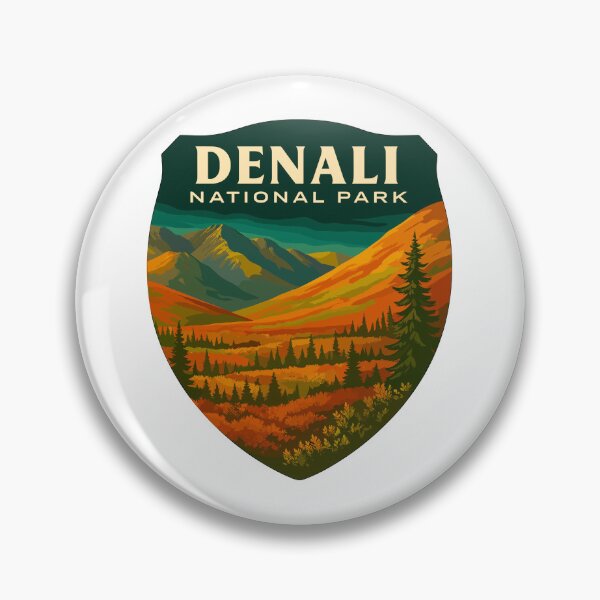 Item preview, Denali National Park Retro Mountain Wilderness Sticker designed and sold by Ismeal Von.