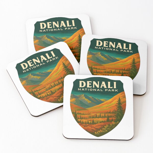 Item preview, Denali National Park Retro Mountain Wilderness Sticker designed and sold by Ismeal Von.