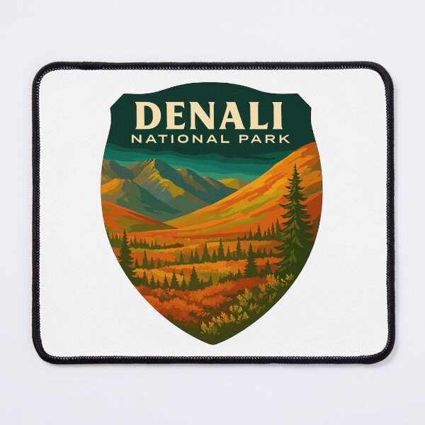 Item preview, Denali National Park Retro Mountain Wilderness Sticker designed and sold by Ismeal Von.