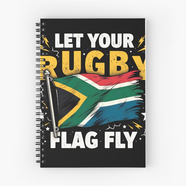 Item preview, Let Your rugby Flag Fly South Africa designed and sold by Lettie Cronje-Steyn.