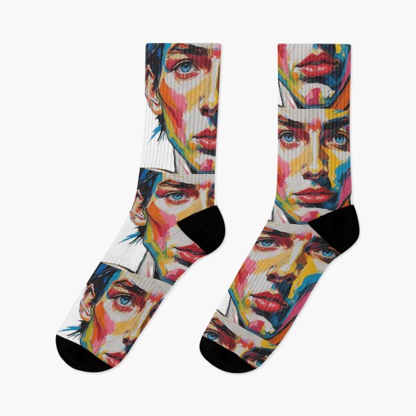 Item preview, a men with painted face. designed and sold by Wansmile.