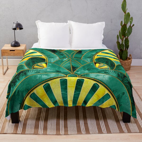 Item preview, Luxurious Green And Golden Ombre Art Deco Design designed and sold by DEC02.