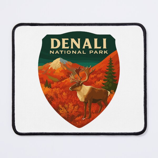 Item preview, Denali National Park Retro Mountain Wilderness Sticker designed and sold by Ismeal Von.