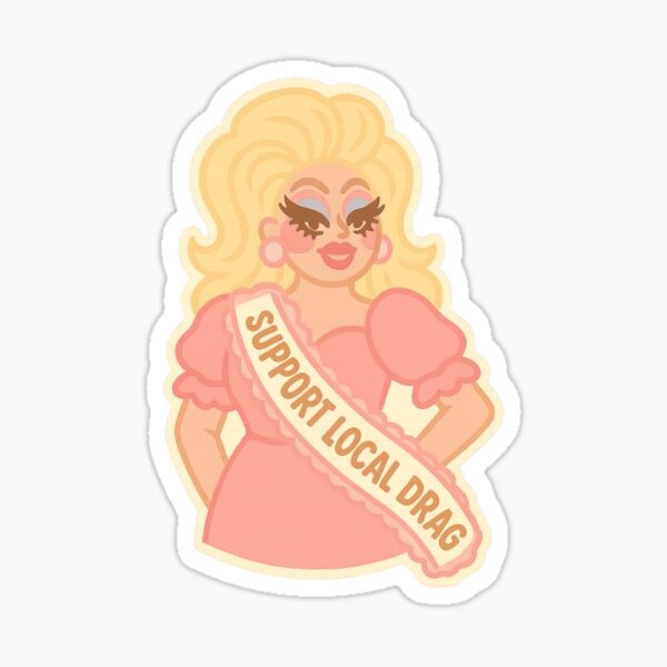Item preview, the drag queen (pink dress) designed and sold by opalinecreative.
