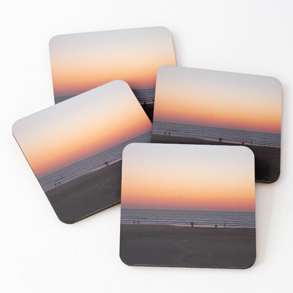 Item preview, Agadir Beach Sunset – Minimalist Seascape Photography designed and sold by photo-travel.