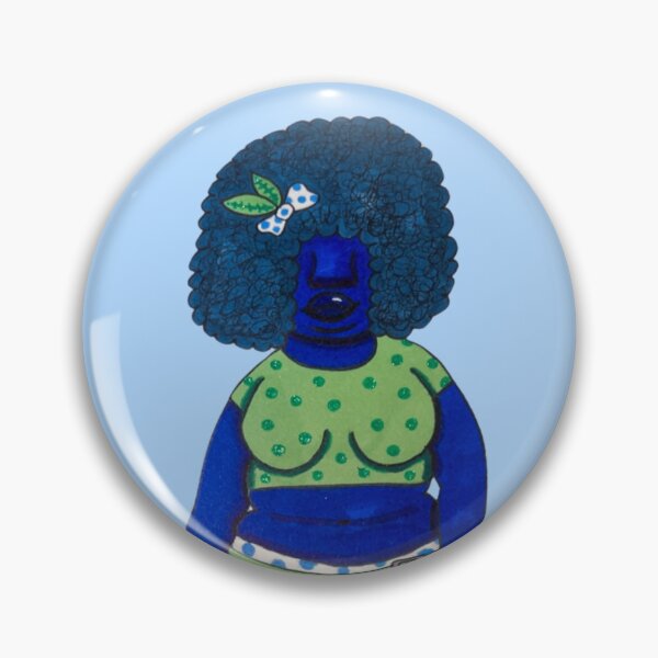 Item preview, Chica pin-up de arándanos designed and sold by carlyscreations.