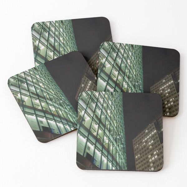 Item preview, Berlin Skyscrapers at Night – Illuminated Urban Landscape designed and sold by photo-travel.