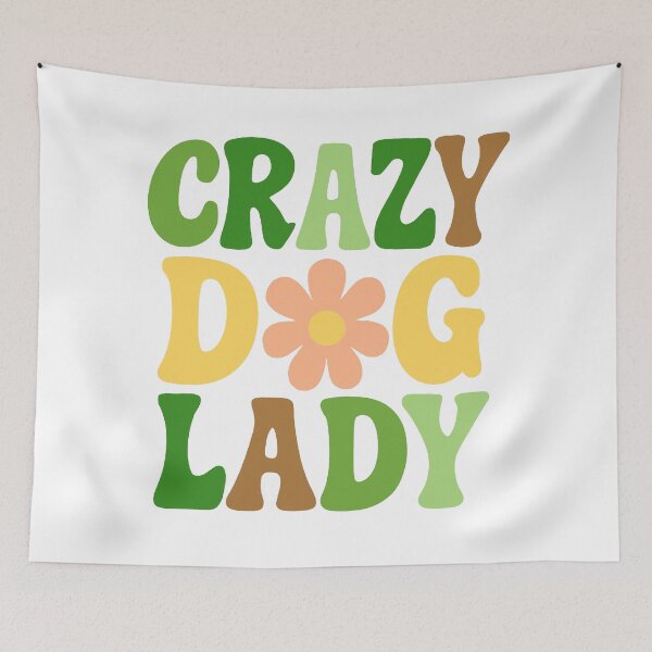 Item preview, Crazy Dog Lady Green designed and sold by FarieArt.