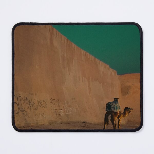 Item preview, Camel Next to Kasbah Wall in Agadir – Moroccan Desert Scene designed and sold by photo-travel.