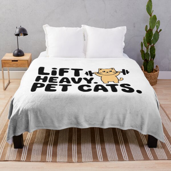 Item preview, Lift Heavy Pet Cats! Cute Weightifting Cats Pun designed and sold by PMCreative.