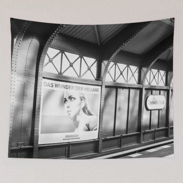 Item preview, Berlin Underground – Modern Metro Station in Black & White designed and sold by photo-travel.
