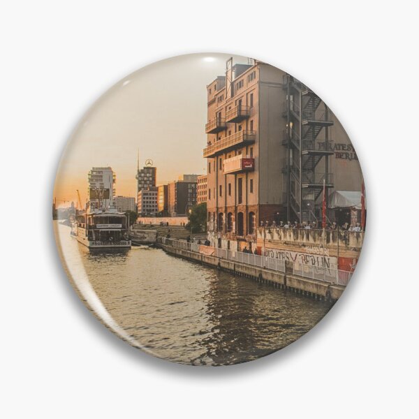 Item preview, Sunset on the Spree River – Berlin Cityscape designed and sold by photo-travel.