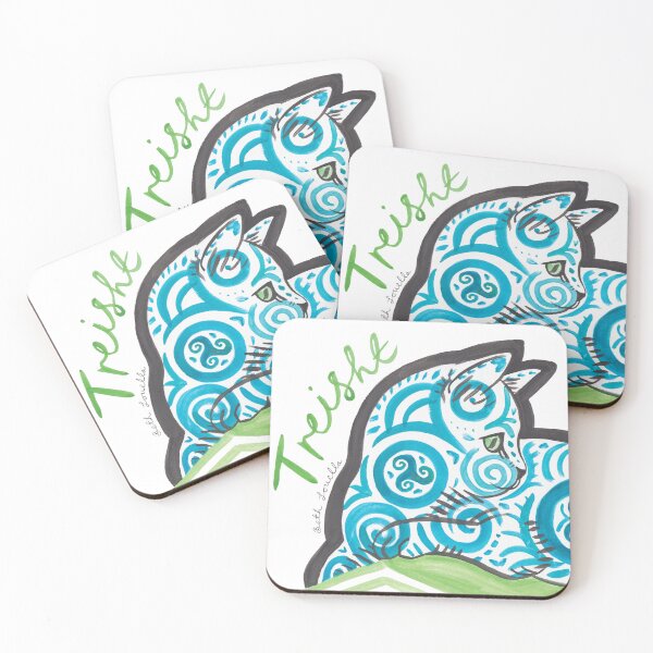 Item preview, Manx Patterned Kitten Triskelia designed and sold by Beth Louella.