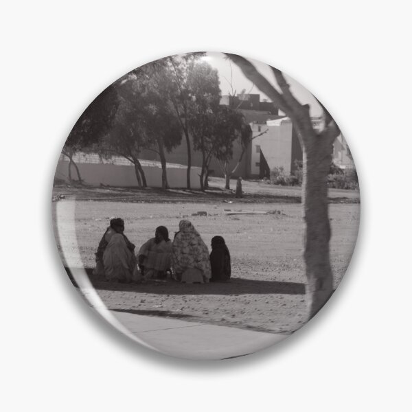 Item preview, Agadir Black & White Scene – Woman Sitting in the City designed and sold by photo-travel.
