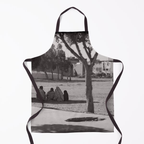 Item preview, Agadir Black & White Scene – Woman Sitting in the City designed and sold by photo-travel.