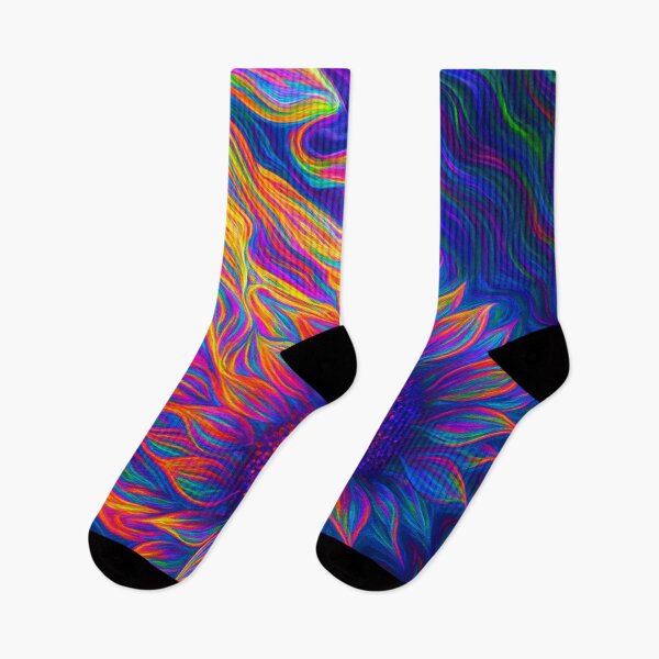 Item preview, psychicdelic sunflower on fire designed and sold by Mrcjs.