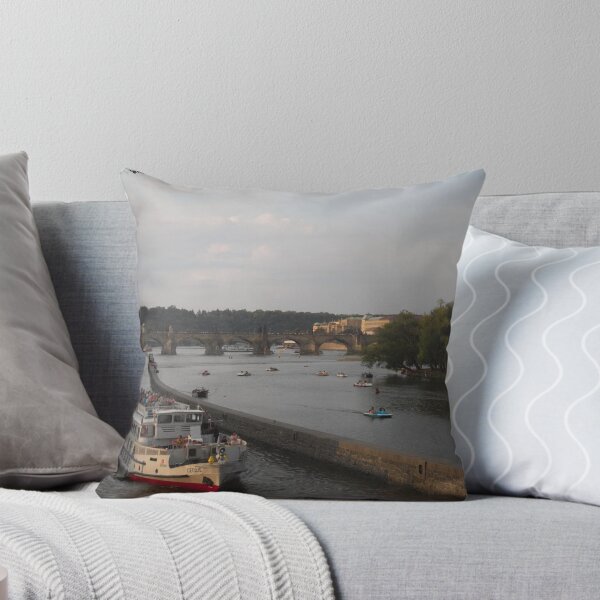 Item preview, Vltava River in Prague – Scenic Cityscape and River Photography designed and sold by photo-travel.