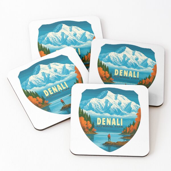 Item preview, Denali National Park Retro Mountain Wilderness Sticker designed and sold by Ismeal Von.