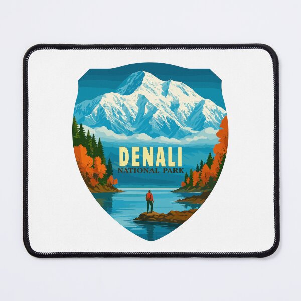 Item preview, Denali National Park Retro Mountain Wilderness Sticker designed and sold by Ismeal Von.