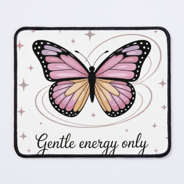 Item preview, Gentle Energy Only – Aesthetic Butterfly Soft Pink Design designed and sold by WahidaCreations.
