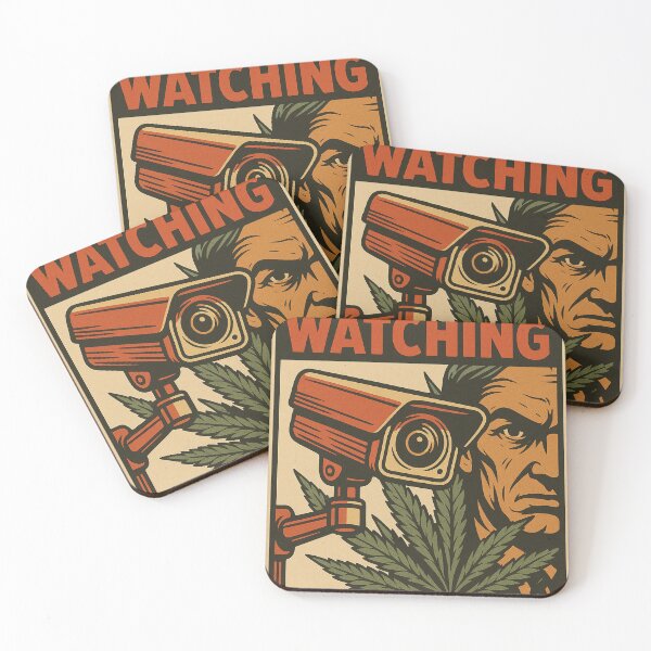 Item preview, They Are Watching Weed Leaf designed and sold by 701Radiant.