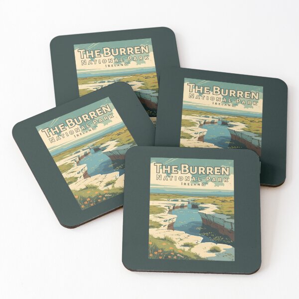 Item preview, A Vintage Illustration of The Burren National Park - Ireland  designed and sold by GoodOldVintage.