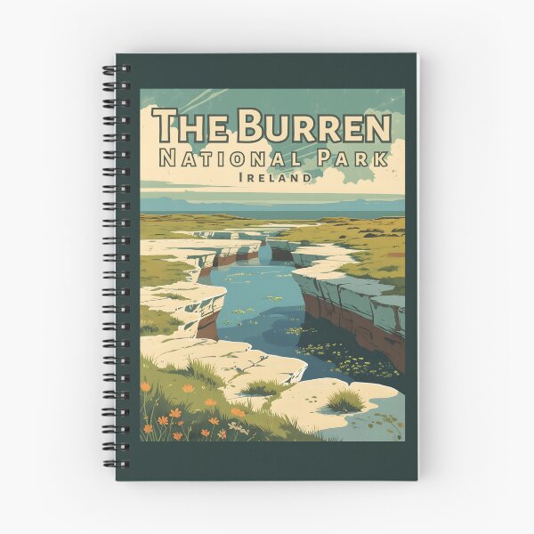 Item preview, A Vintage Illustration of The Burren National Park - Ireland  designed and sold by GoodOldVintage.