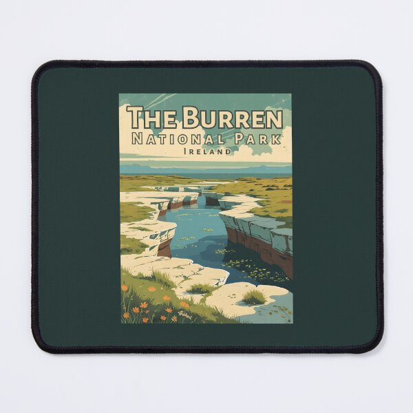 Item preview, A Vintage Illustration of The Burren National Park - Ireland  designed and sold by GoodOldVintage.