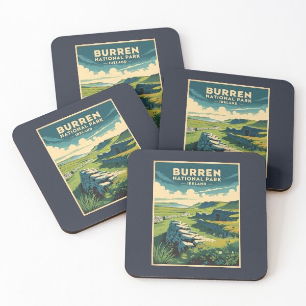 Item preview, A Vintage Illustration of The Burren National Park - Ireland  designed and sold by GoodOldVintage.