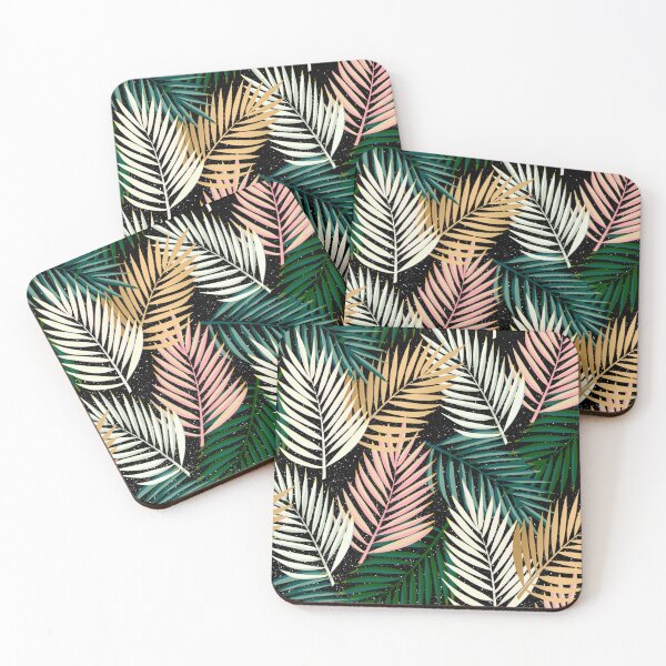 Item preview, Tropicana Noir – Colorful Leaf Pattern designed and sold by krystlemc.
