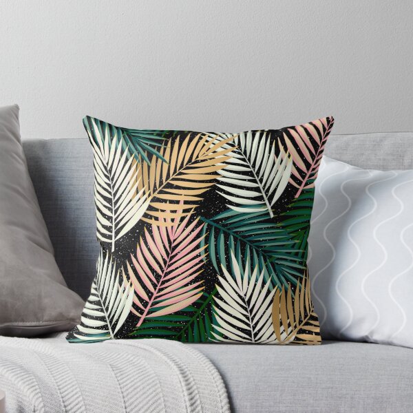 Item preview, Tropicana Noir – Colorful Leaf Pattern designed and sold by krystlemc.