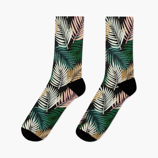 Item preview, Tropicana Noir – Colorful Leaf Pattern designed and sold by krystlemc.