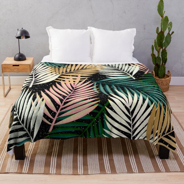 Item preview, Tropicana Noir – Colorful Leaf Pattern designed and sold by krystlemc.
