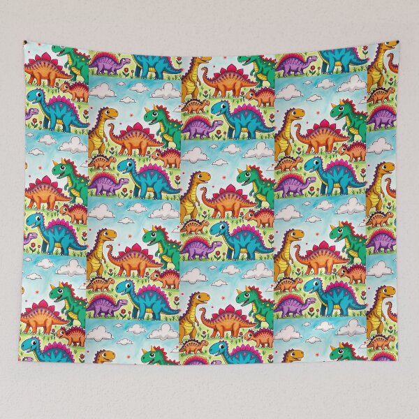 Item preview, Colorful Dinosaur World Through a Child’s Eyes designed and sold by Think Ink Print.