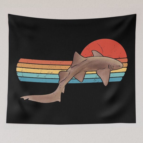 Item preview, Nurse Shark Retro Sunset designed and sold by NicGrayGraphic.