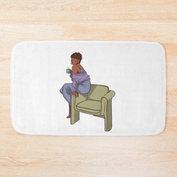 Item preview,  A woman with her coffee on the coach  designed and sold by Hessah-HA.