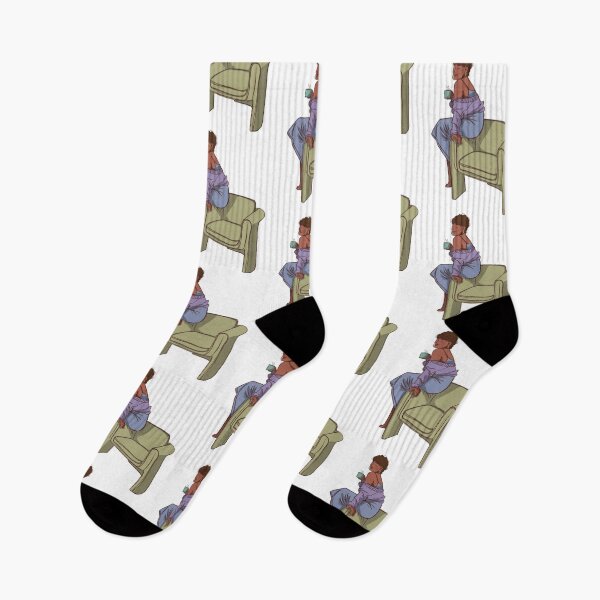 Item preview,  A woman with her coffee on the coach  designed and sold by Hessah-HA.