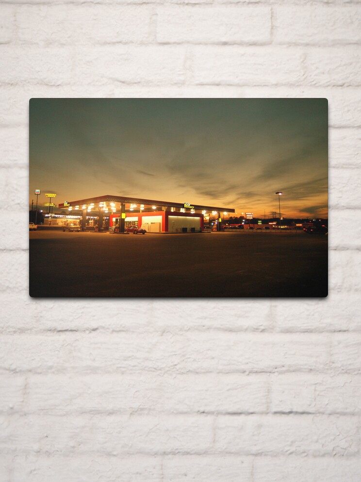 Thumbnail 2 of 4, Metal Print, Alabama Filling Station designed and sold by jdempsey.