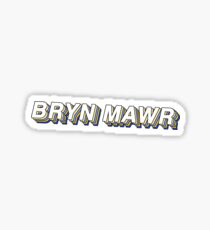 Bryn Mawr College-Retro Art Design Sticker