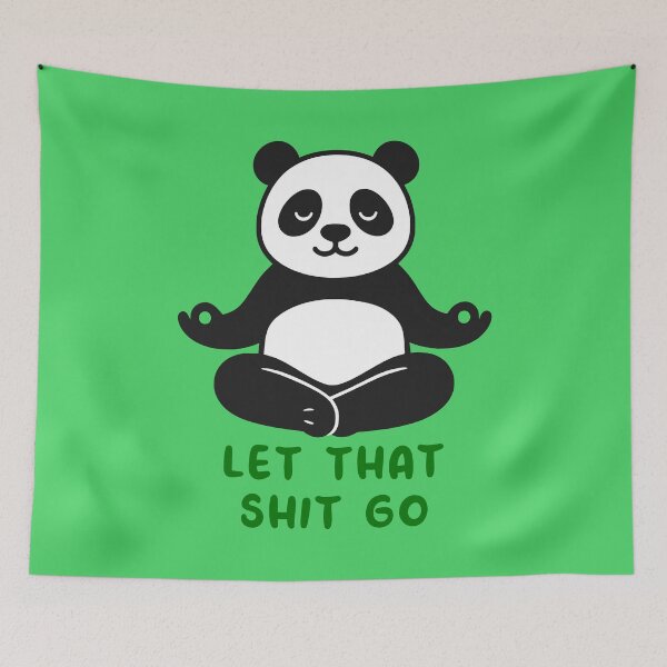 Item preview, Chill Panda Yoga Vibes – Let It Go! designed and sold by Art Happens.