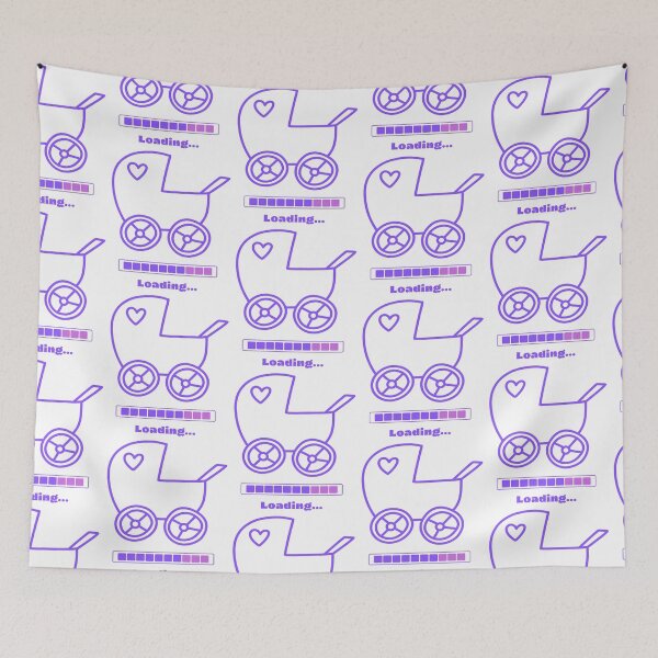 Item preview, Baby invites, announce pregnancy - girl designed and sold by LiskoDesign.