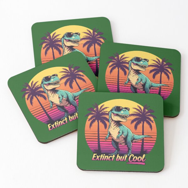 Item preview, Retro T-Rex with Sunglasses – Extinct But Cool Dinosaur Art designed and sold by PrintBreeze.
