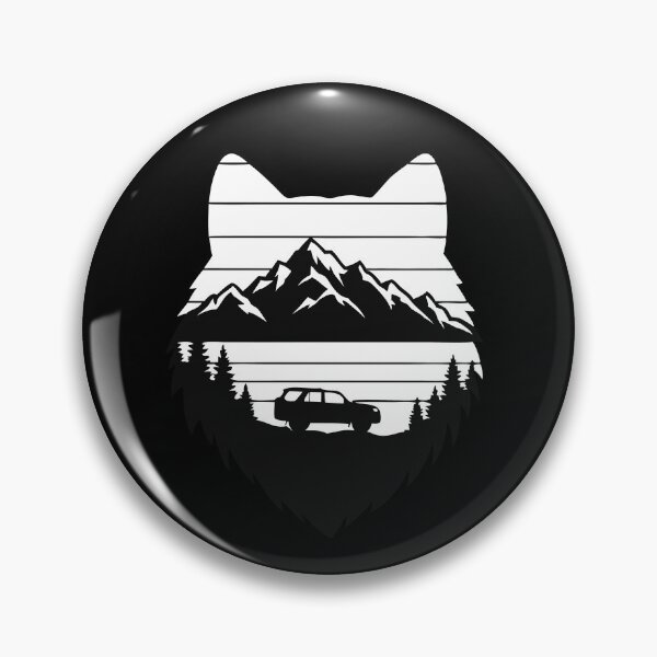 Artikelvorschau, Wolf Overland Badge – Retro Off-Road entworfen und verkauft von Timegraf.