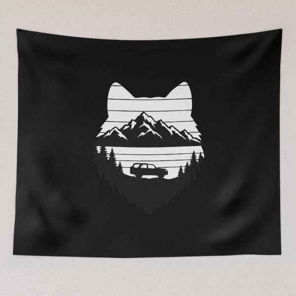 Artikelvorschau, Wolf Overland Badge – Retro Off-Road entworfen und verkauft von Timegraf.
